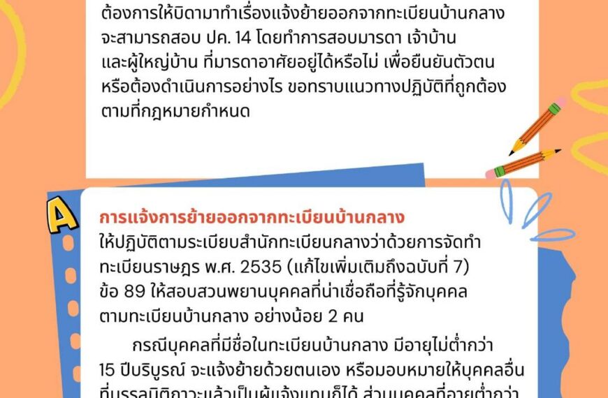 ถาม – ตอบงานทะเบียนและบัตร ตอนที่ 4